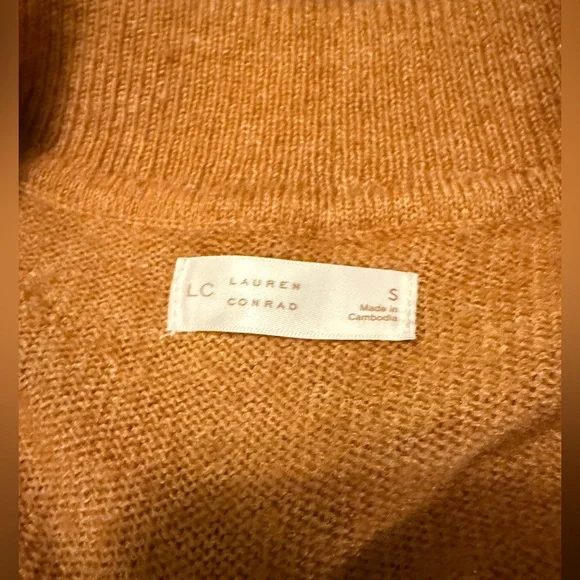 LC Lauren Conrad Rust Knit Polo Sweater - Picture 3 of 3